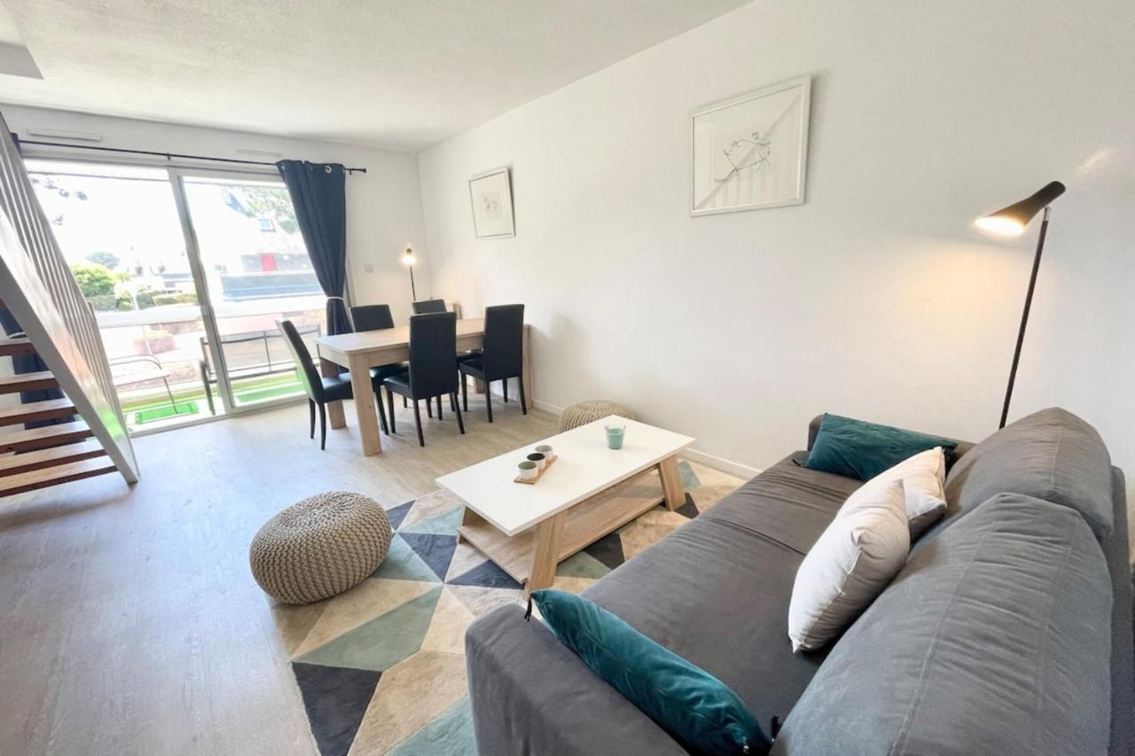 T3 Duplex Top Cosy Balcon 300M Des Plages Carnac Eksteriør billede